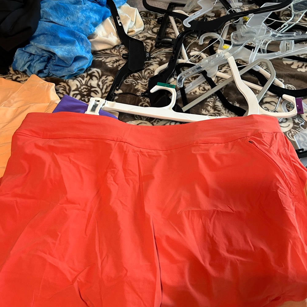 Outdoor Voices Vibrant Red Athletic Shorts